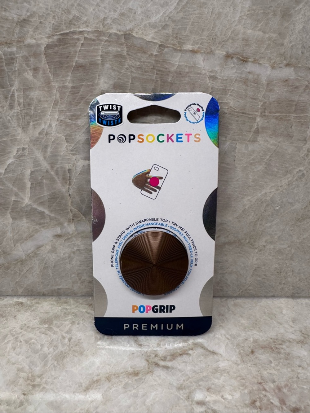 PopSockets PopGrip Premium Bronze Phone Grip